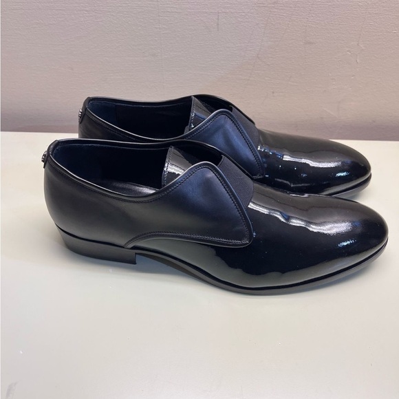 NWT Roberto CAVALLI Men\'s Black Leather Dress Shoes